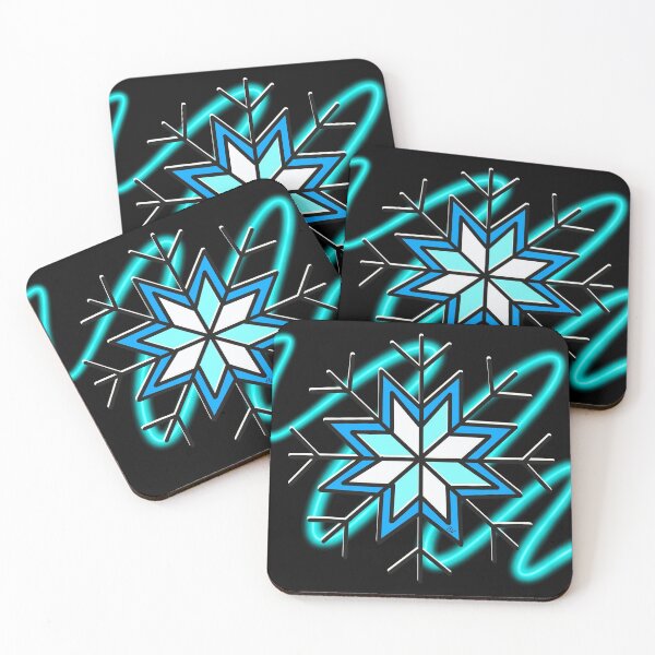 Item preview, Neon effect blue snowflake designed and sold by BV-creas.