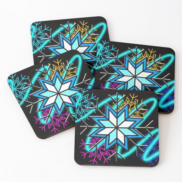 Item preview, Snowflakes with neon effect designed and sold by BV-creas.