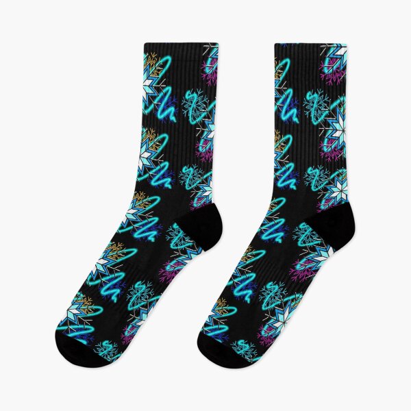 Item preview, Snowflakes with neon effect designed and sold by BV-creas.