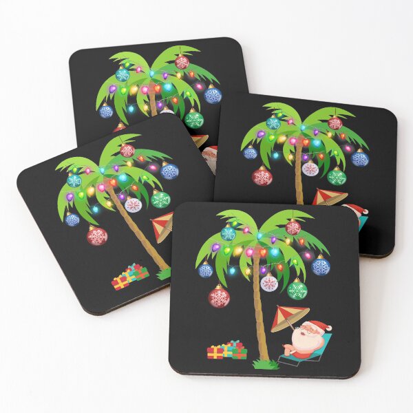 Item preview, Christmas Palm Tree Santa Quarantine Hawaii Tropical Xmas designed and sold by MagicBoutique.
