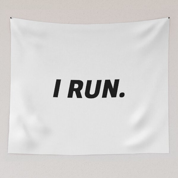 Item preview, I run, Running, Runner, Workout, Marathon, Freedom, Fitness, Street runner designed and sold by cyhdesign.