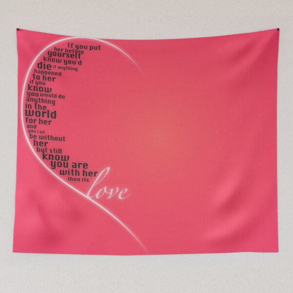 Item preview, social message about love in half heart shape designed and sold by 42youbest.