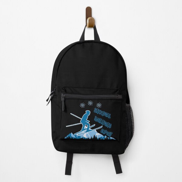 Item preview, Snowcial Distancing Expert Skis Silhouette designed and sold by OmmeDesigns.