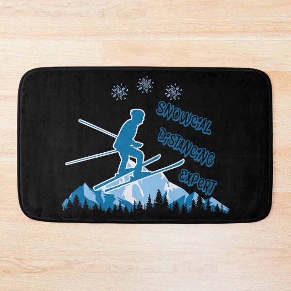 Item preview, Snowcial Distancing Expert Skis Silhouette designed and sold by OmmeDesigns.