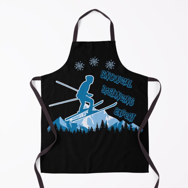 Item preview, Snowcial Distancing Expert Skis Silhouette designed and sold by OmmeDesigns.