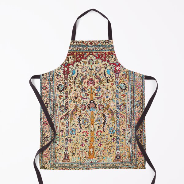 Item preview, Tehran Antique Silk Persian Carpet Print designed and sold by Vicky Brago-Mitchell®.