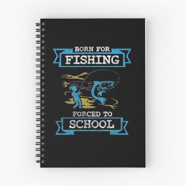 Item preview, Born For Fishing Forced to School Fishing Gift designed and sold by Ibu83.