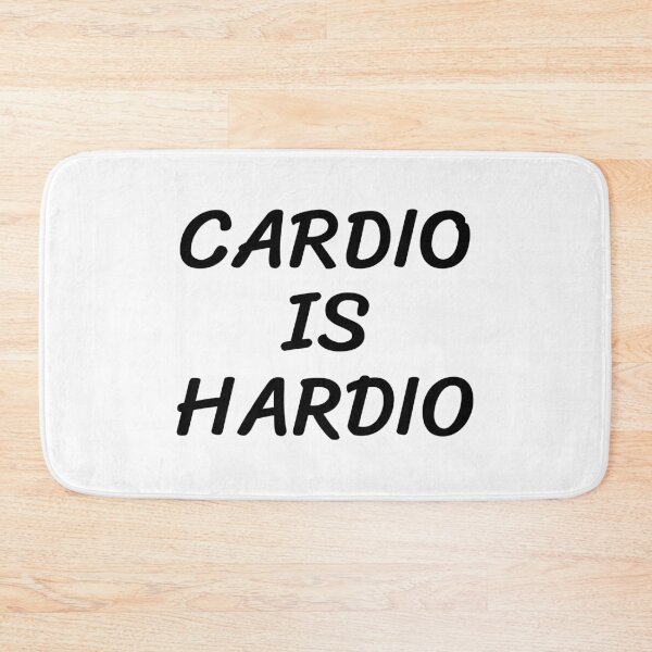 Item preview, Cardio is hardio, Funny fitness, Workout tank, Running, Burpees, skip rope designed and sold by cyhdesign.