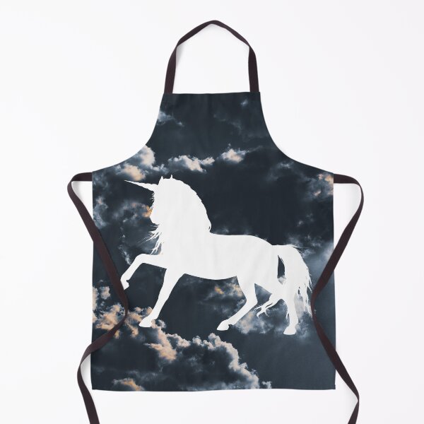 Item preview, Magical but Stabby Grey Clouds White Unicorn designed and sold by BohoMoon.