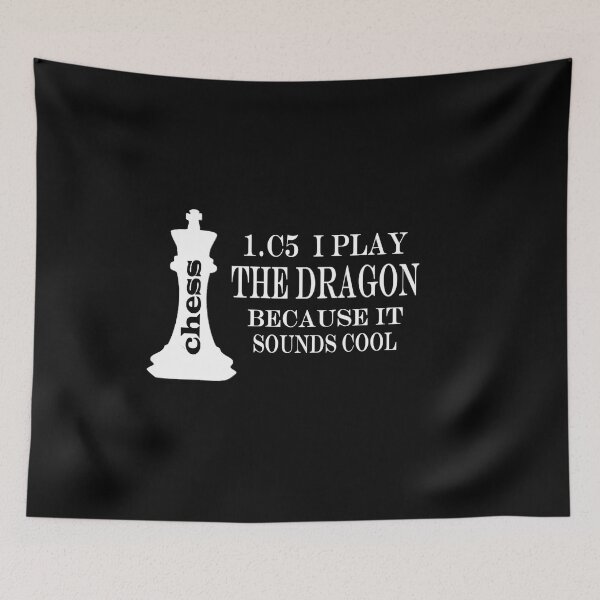 Item preview, CHESS I PLAY THE DRAGON designed and sold by onemoormove.