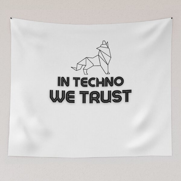 Item preview, In techno we Trust Animal 2 Black designed and sold by kyds.