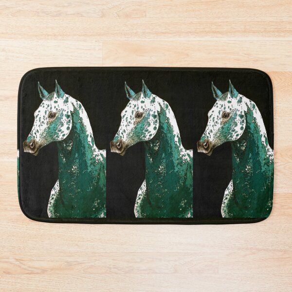 Item preview, Turquoise appaloosa horse portrait painting designed and sold by horseaddicted.