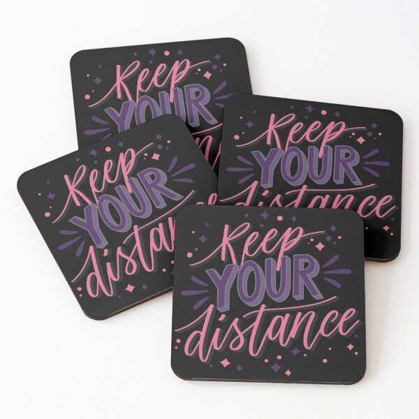 Item preview, Keep Your Distance Pink designed and sold by Creativenetic.