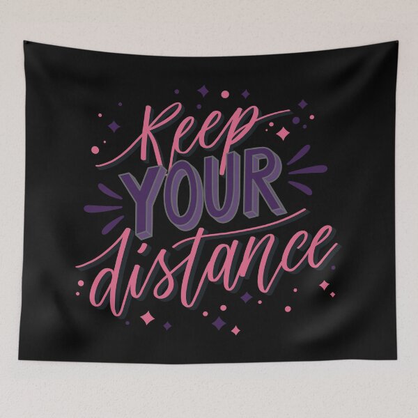 Item preview, Keep Your Distance Pink designed and sold by Creativenetic.