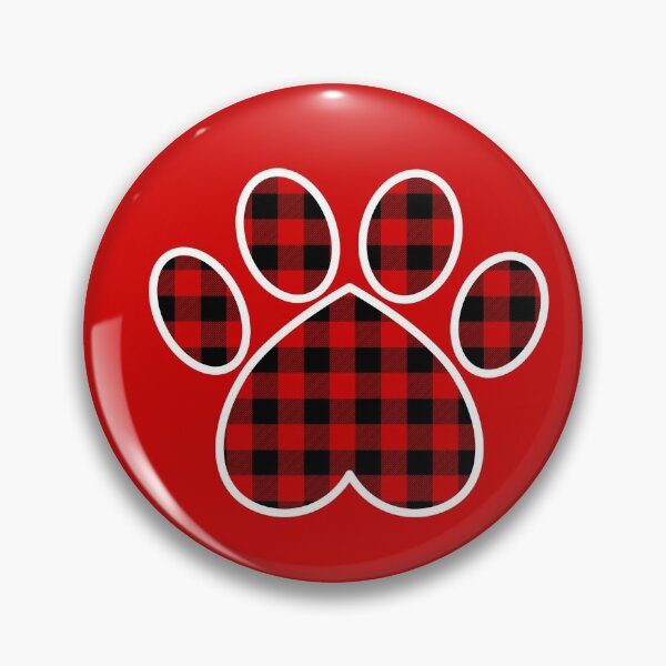 Item preview, Red Plaid Paw Print designed and sold by Zurickdesigns.