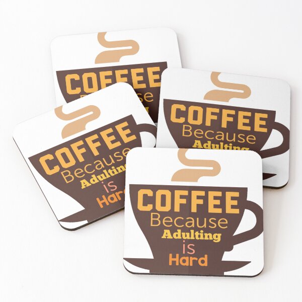 Item preview, Coffee Because Adulting is Hard designed and sold by TaimToons.