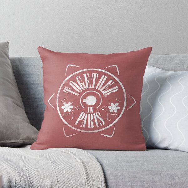 Anastasia in Paris Throw Pillow