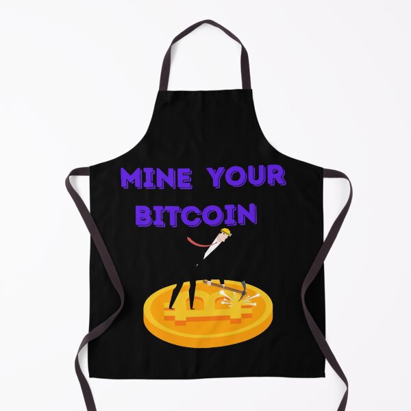 Item preview, Mine Your Bitcoin-Black Background designed and sold by Trendi61.