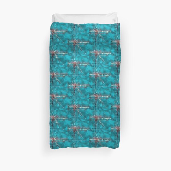 Sky Blue Explosion Duvet Cover