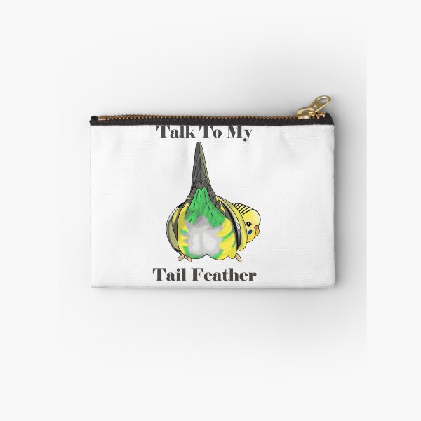 Item preview, Talk to my Tailfeather, Funny Budgie Butt designed and sold by Koalaslifestyle.