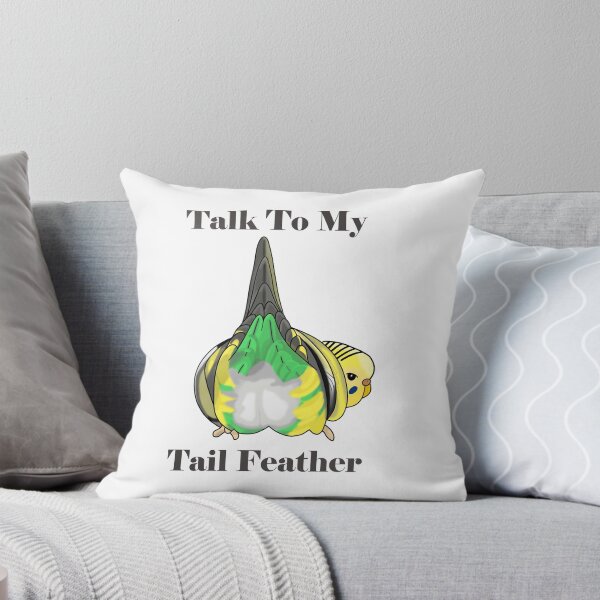 Item preview, Talk to my Tailfeather, Funny Budgie Butt designed and sold by Koalaslifestyle.