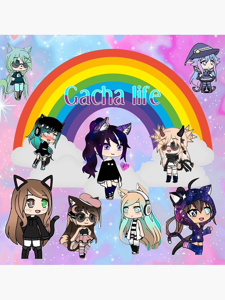 Download Gacha Life Two Cute Best Friends Wallpaper