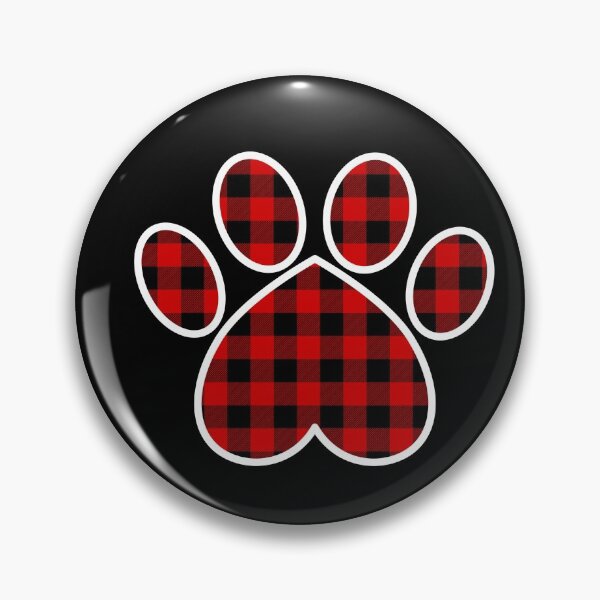 Item preview, Red Plaid Paw Print designed and sold by Zurickdesigns.