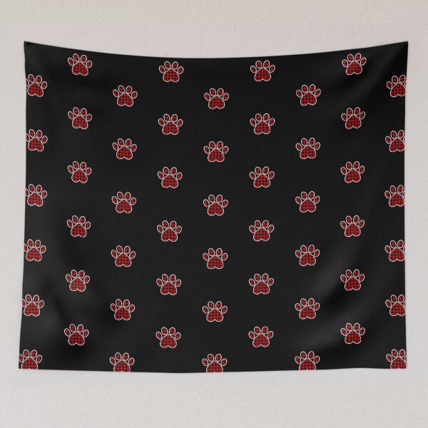Item preview, Red Plaid Paw Print designed and sold by Zurickdesigns.