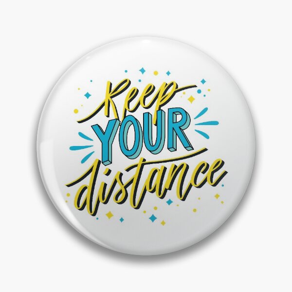 Item preview, Keep Your Distance Yellow designed and sold by Creativenetic.