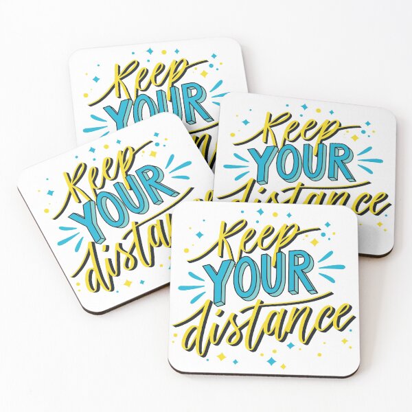 Item preview, Keep Your Distance Yellow designed and sold by Creativenetic.