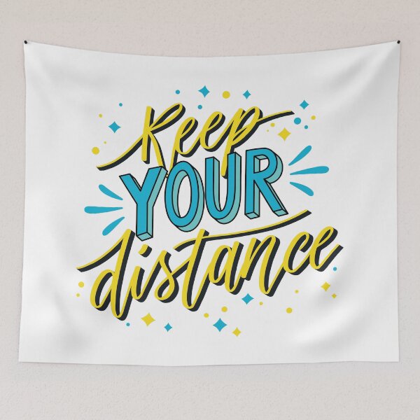 Item preview, Keep Your Distance Yellow designed and sold by Creativenetic.