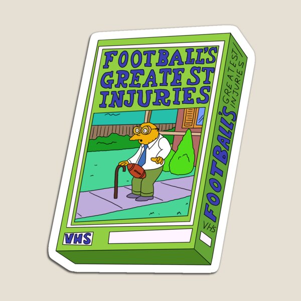 Item preview, The Simpsons Man Getting Hit By Football designed and sold by thebcarts.