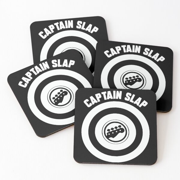 Item preview, Captain Slap logo white + text designed and sold by Dkrode.