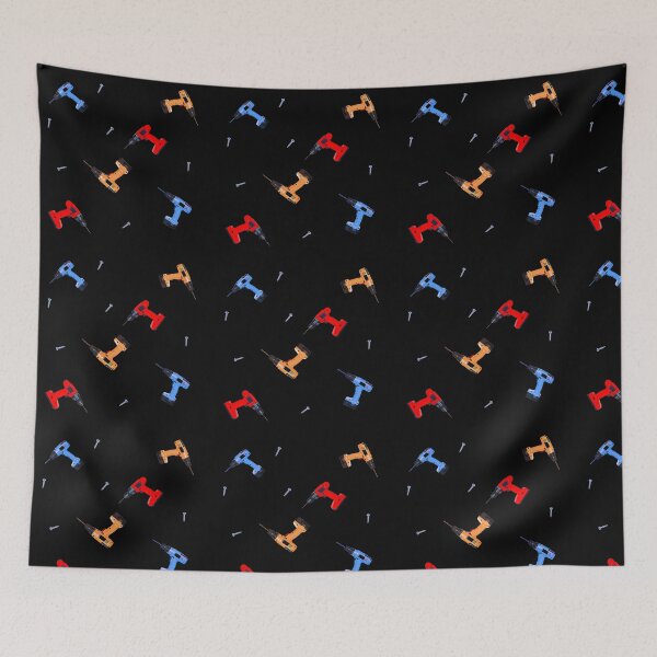Item preview, Power Drill and Screws Pattern designed and sold by Dude  Stuff.