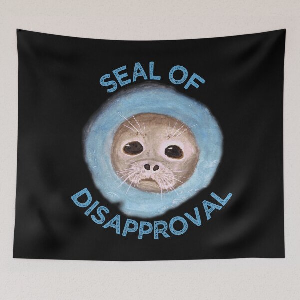 Item preview, Seal of Disapproval. Give anything your seal of disapproval with this cool ocean blue design. designed and sold by UrTops.