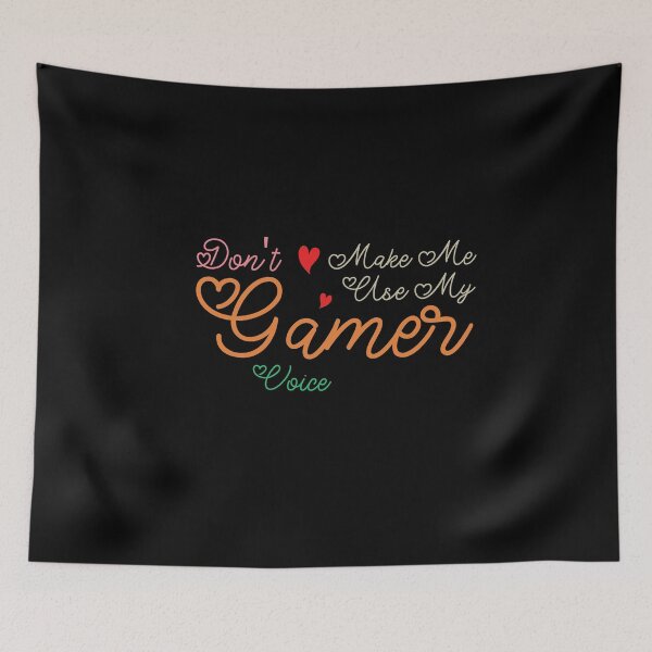 Item preview, Don't Make Me Use My Gamer Voice, Cute Funny Gift Ideas For Gamers designed and sold by awesomedraw.