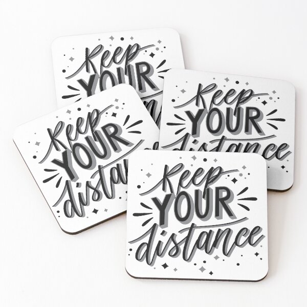 Item preview, Keep Your Distance Black designed and sold by Creativenetic.