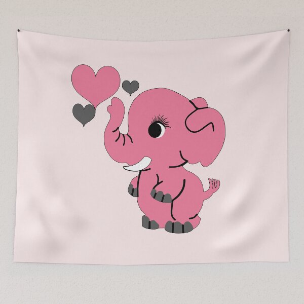 Item preview, Cute Pink Baby Elephant designed and sold by Trace1234.