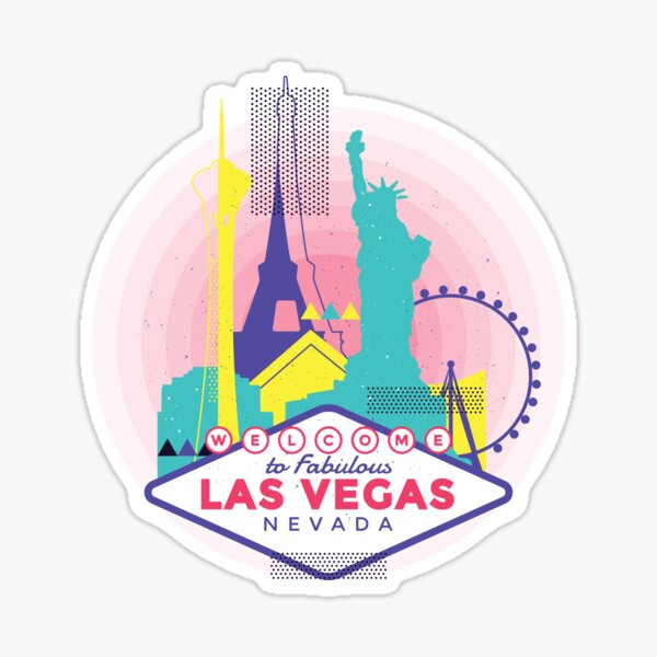 Skyline von Las Vegas, Nevada Sticker