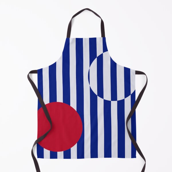 Item preview, nautic shapes blue and red abstract composition designed and sold by tintacarmesim.