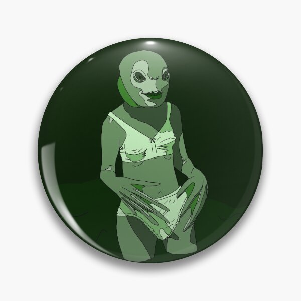 Item preview, green colorblock swamp monster girl designed and sold by Sydney t.
