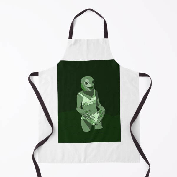 Item preview, green colorblock swamp monster girl designed and sold by Sydney t.