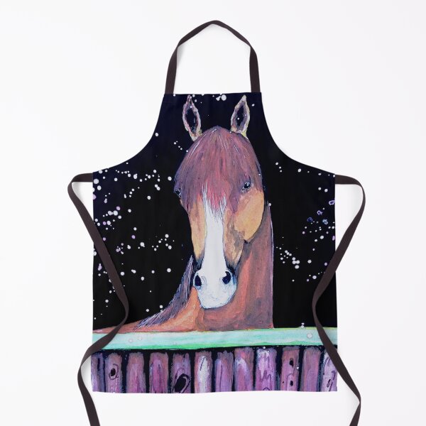 Item preview, Horse portrait gouache painting designed and sold by horseaddicted.