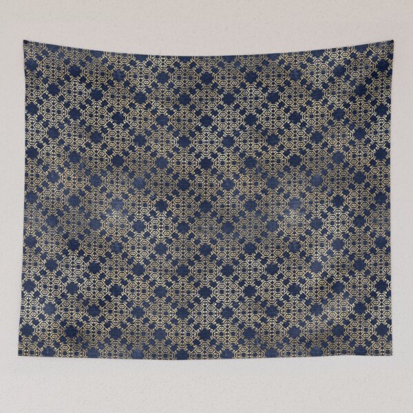 Item preview, A very ornate gold and blue design designed and sold by AnnieHochmann.