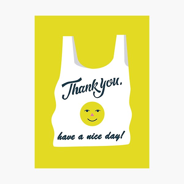 Item preview, Thank you. Have a nice day shopping bag designed and sold by Catalina Williams.