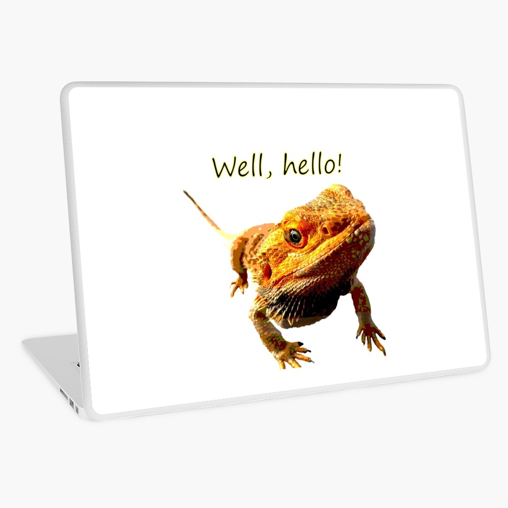 Bearded Dragon Says Hello Laptop Skin