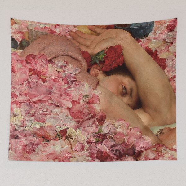 Item preview, THE ROSES OF HELIOGABALUS (detail) - LAWRENCE ALMA-TADEMA designed and sold by arthistoryfever.