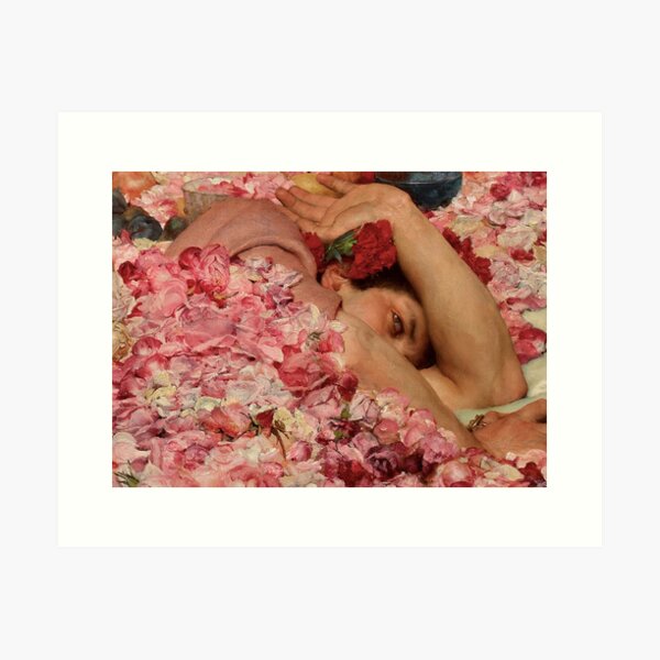 Item preview, THE ROSES OF HELIOGABALUS (detail) - LAWRENCE ALMA-TADEMA designed and sold by arthistoryfever.