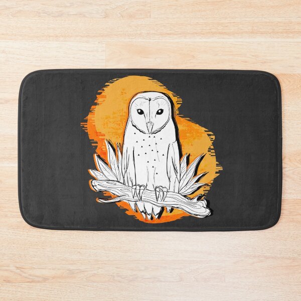 Item preview, Creature of the Night - Barn Owl with Orange Background  designed and sold by KimVanG.