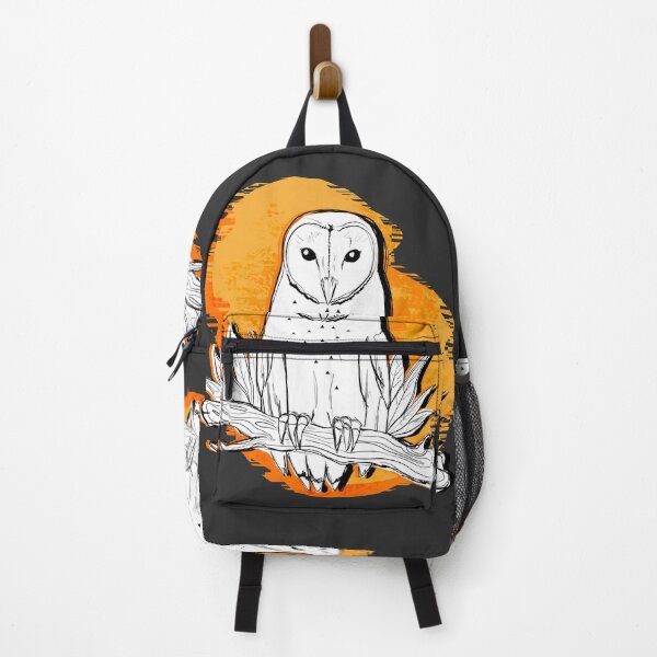 Item preview, Creature of the Night - Barn Owl with Orange Background designed and sold by KimVanG.